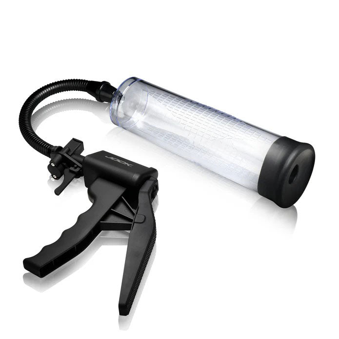 Curve Toys Amp Up Penis Pump with Trigger Handle - Clear