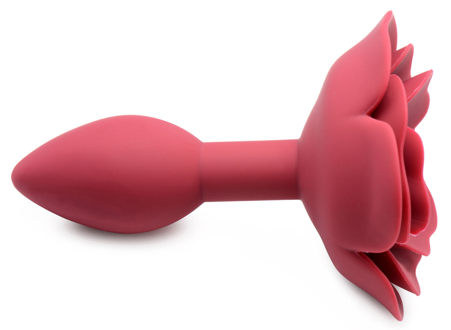 XR Brands Booty Bloom Silicone Rose Anal Plug – Red – Small