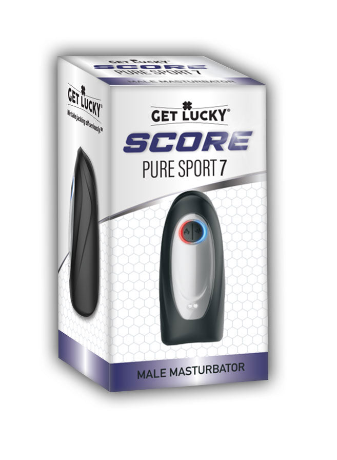 Score Pure Sport 7 Warming and Vibrating Masturbator – Black