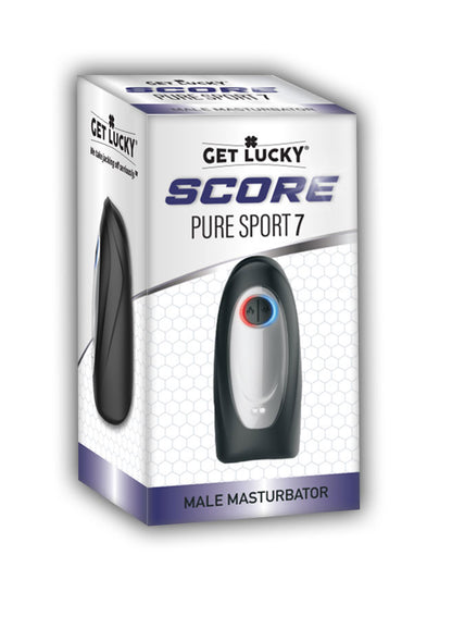 Score Pure Sport 7 Warming and Vibrating Masturbator – Black