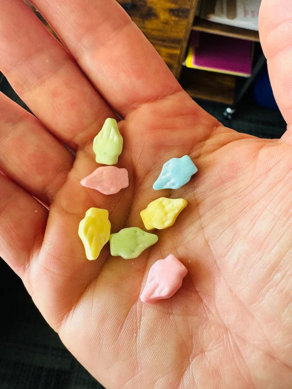 Little Genie Fuck You, You Fucking Fuck Candy - Bag of 25 Mini Packs with Middle Finger Candies