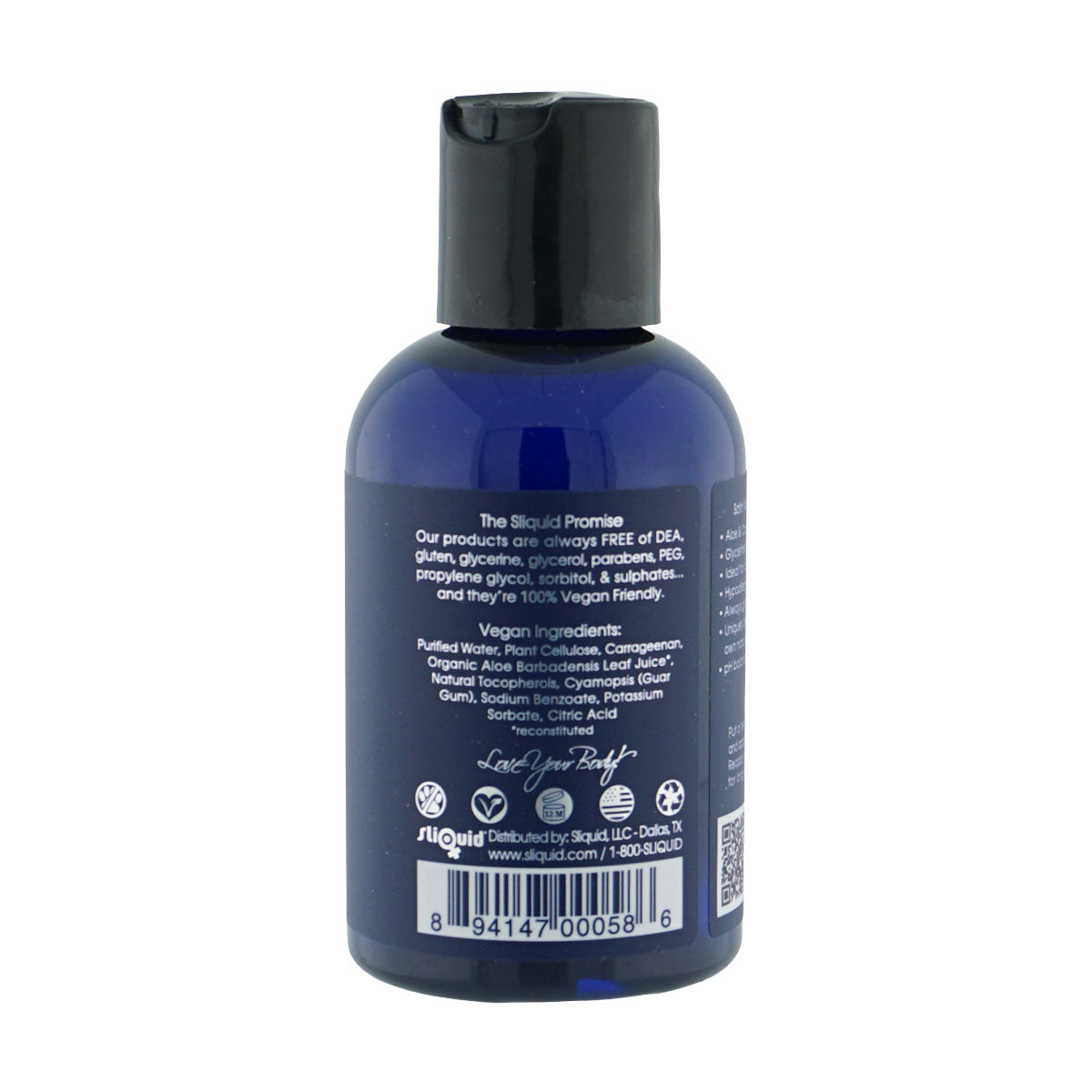 Sliquid Naturals Satin - Aloe Vera & Carrageenan Infused Water-Based Intimate Moisturizer - 4.2 Fl Oz