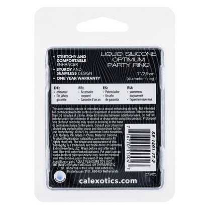 CalExotics Alpha Liquid Silicone Optimum Party Ring – Waterproof, Phthalate-Free, Multi-Color