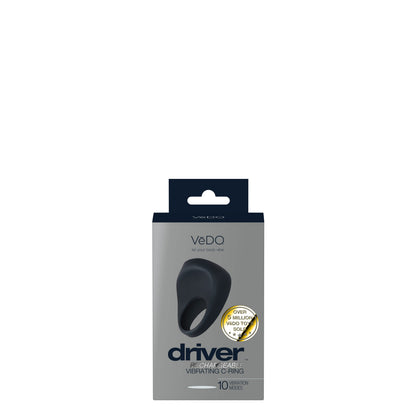 VeDO Driver Rechargeable Vibrating C-Ring – Black – 10 Vibration Modes