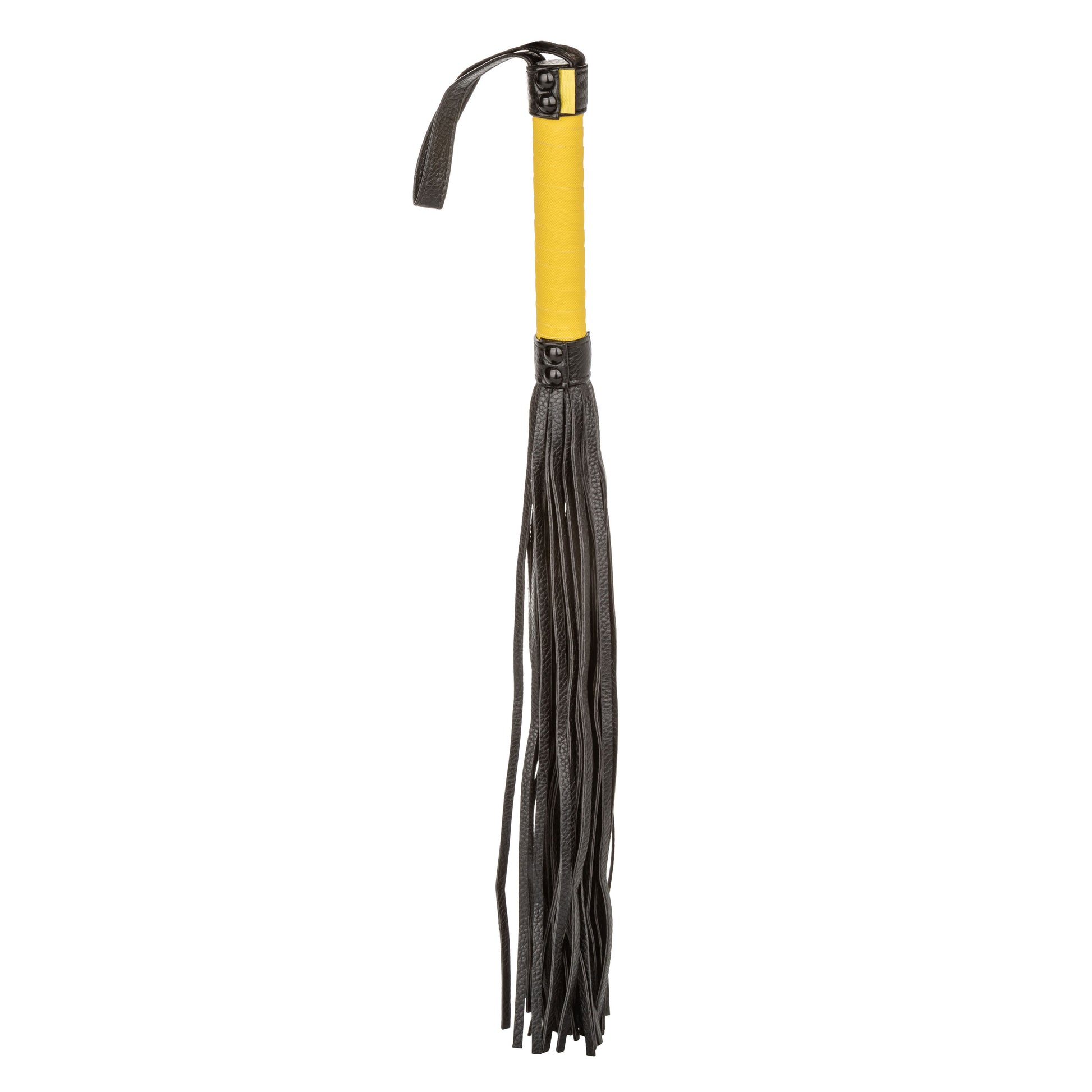 CalExotics Boundless Flogger – Black – Vegan Leather Hand Whip
