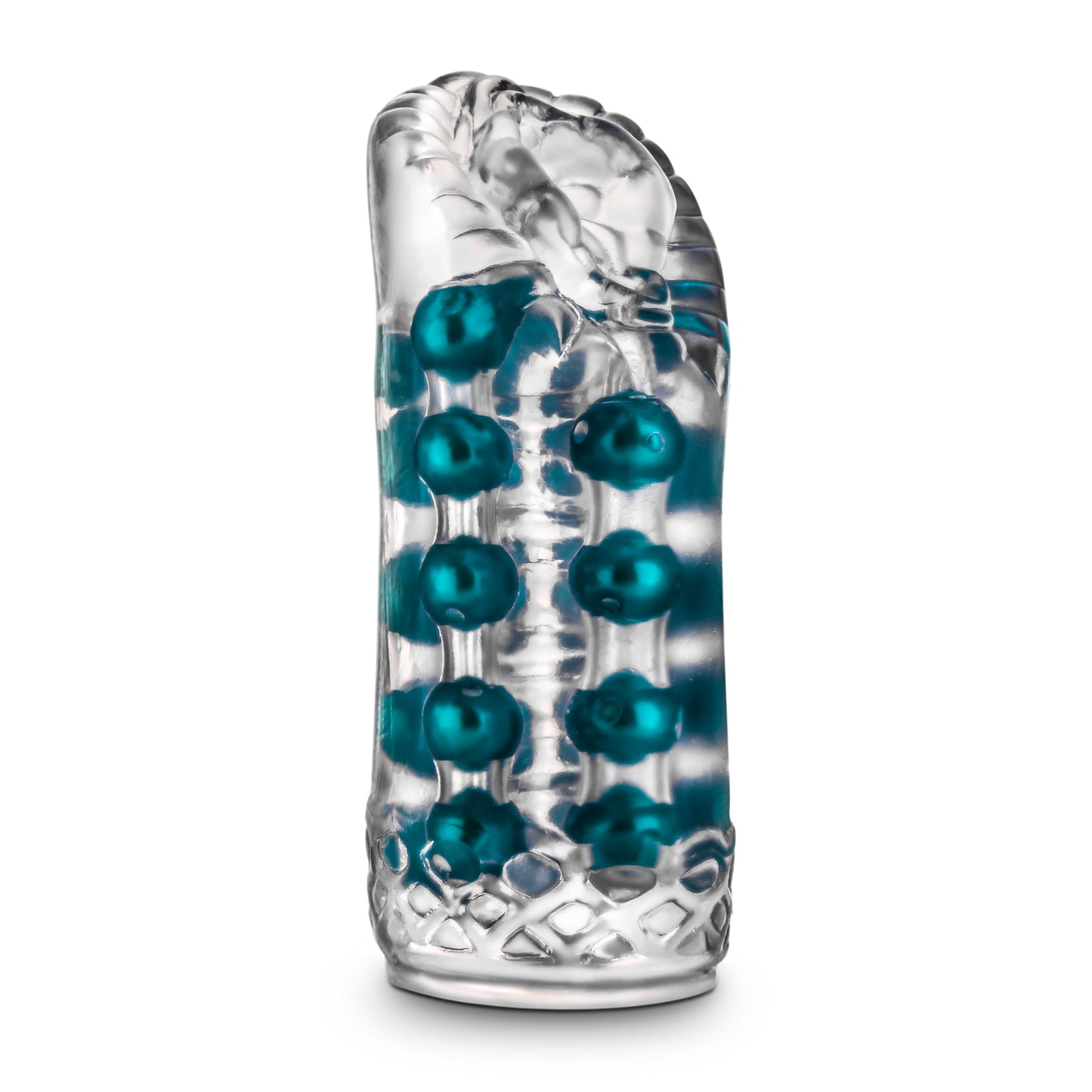 Blush M for Men Super Stroker - Clear - Ribbed Canal with Pleasure Pearls
