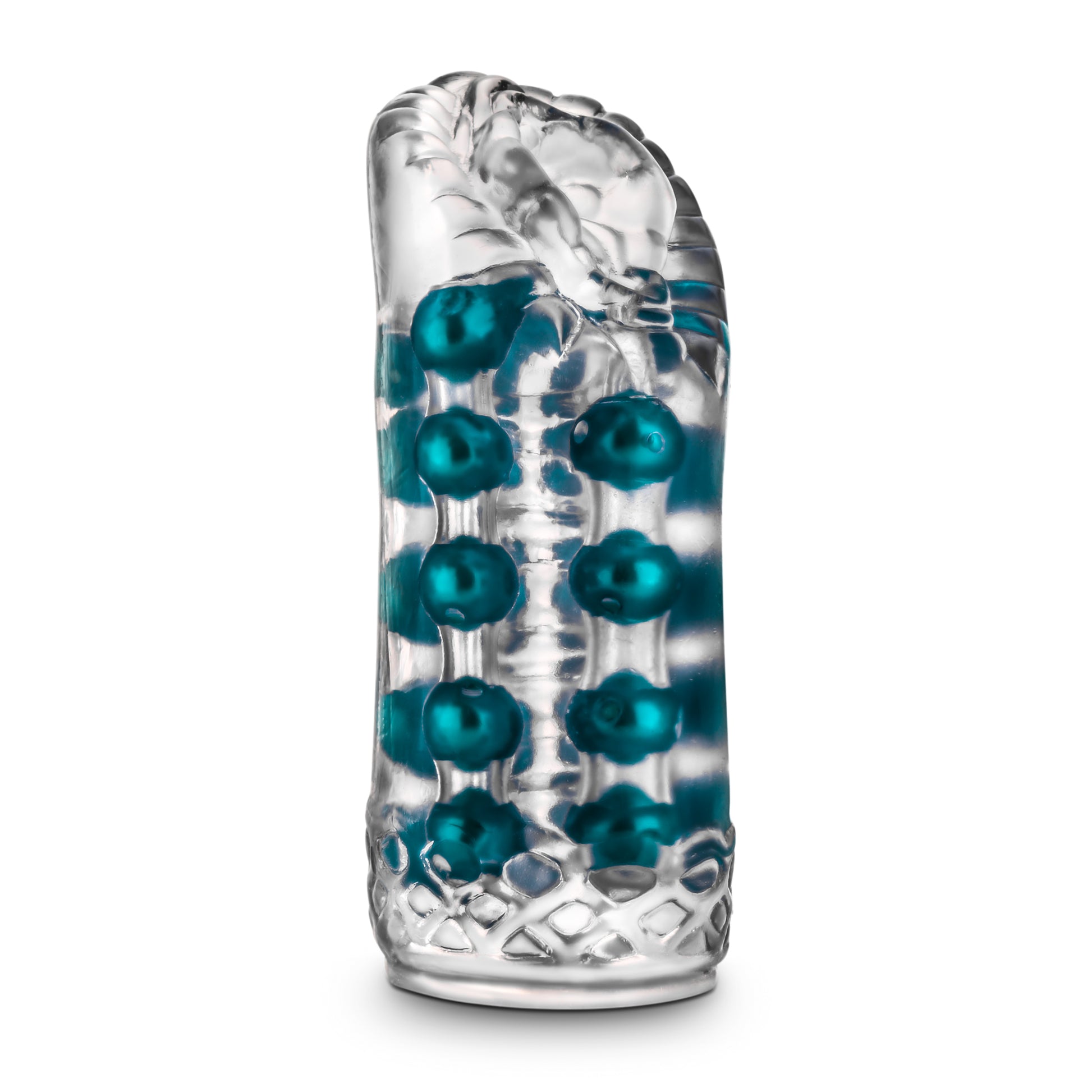 Blush M for Men Super Stroker - Clear - Ribbed Canal with Pleasure Pearls