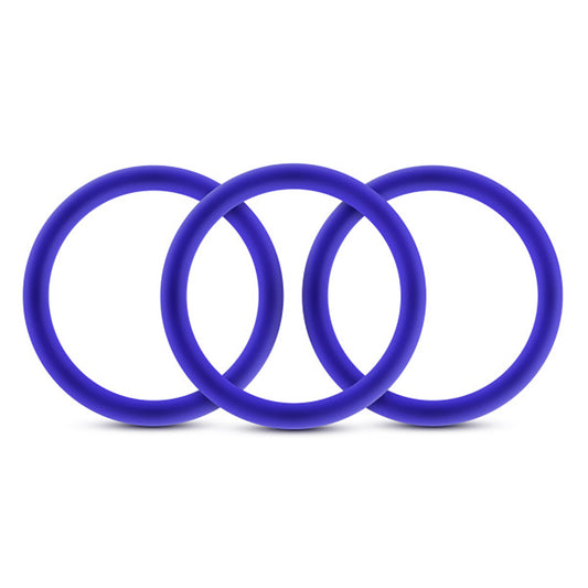 Blush Performance Vs1 Pure Premium Silicone Cockrings – Medium – Indigo