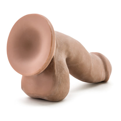 Au Naturel 6.5 Inch Sensa Feel Dildo - Dual Density, Waterproof, Brown