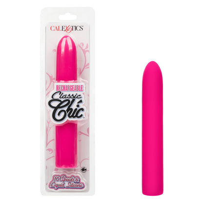 CalExotics Rechargeable Classic Chic Standard Vibrator – Pink – Multi-Speed Waterproof