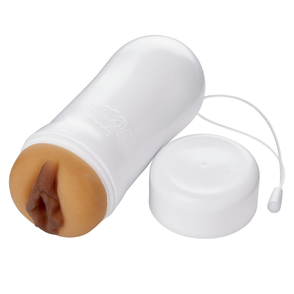 Cloud 9 Novelties Pleasure Pocket Stroker - Water Activated - Tan