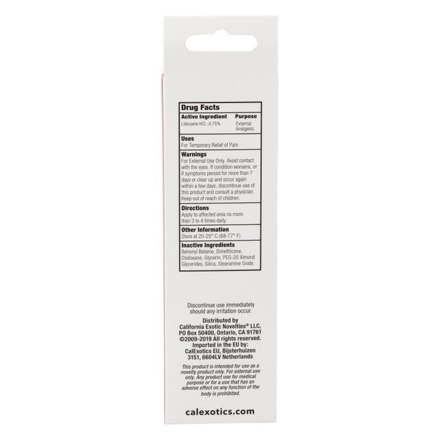 CalExotics Tush Eze Gel – Unscented Desensitizing Gel 1.5 Fl Oz