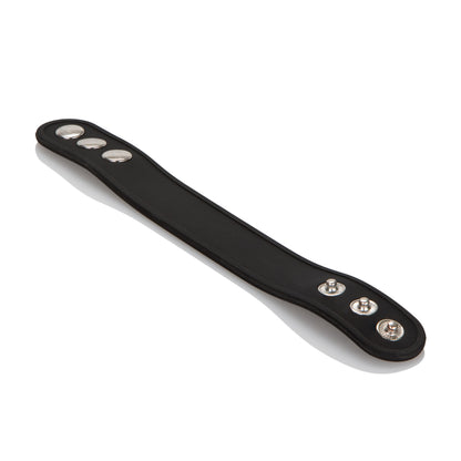 CalExotics Silicone Tri-Snap Erection Ring – Adjustable, Black