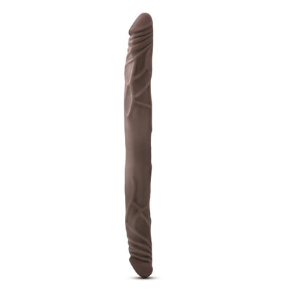 Blush Dr. Skin 14 Inch Double Dildo - Realistic Design - Brown