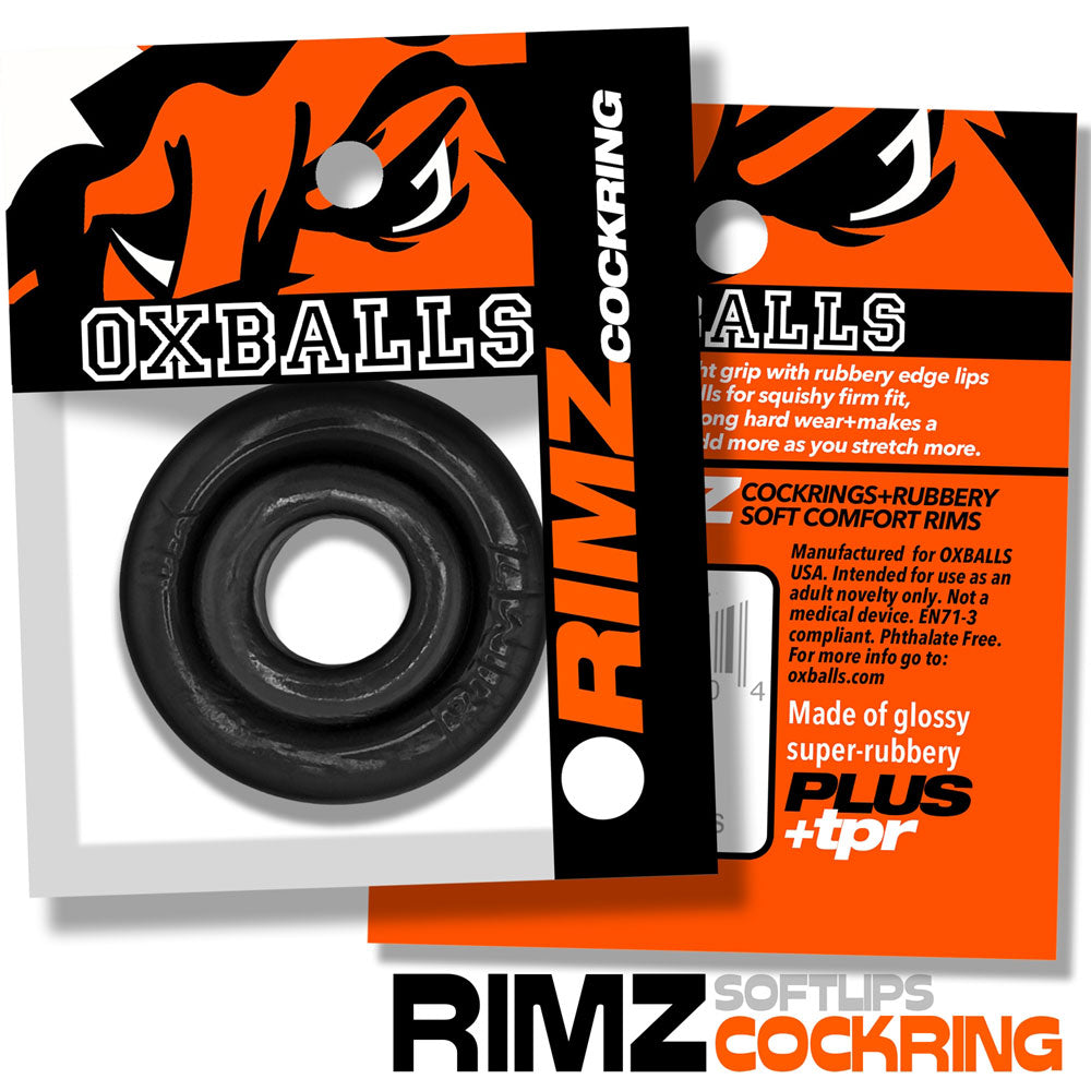 Oxballs Rimz Big Single Ring - Black - Comfort-Fit Cockring