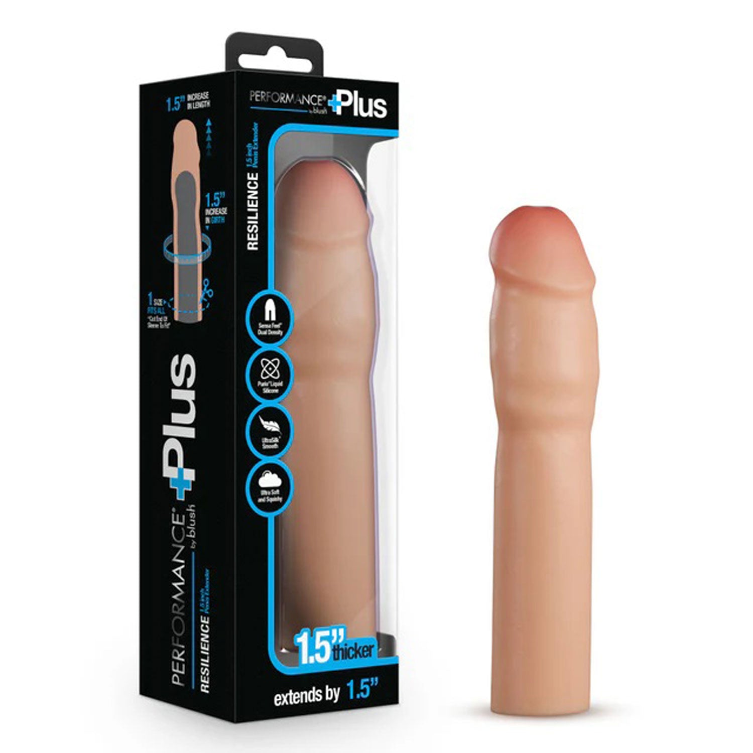 Blush Performance Plus Penis Extender - 1.5 Inch Enhancement - Beige