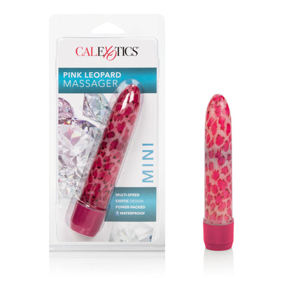CalExotics Leopard Massager Mini - Multi-Speed Waterproof Massager - Pink