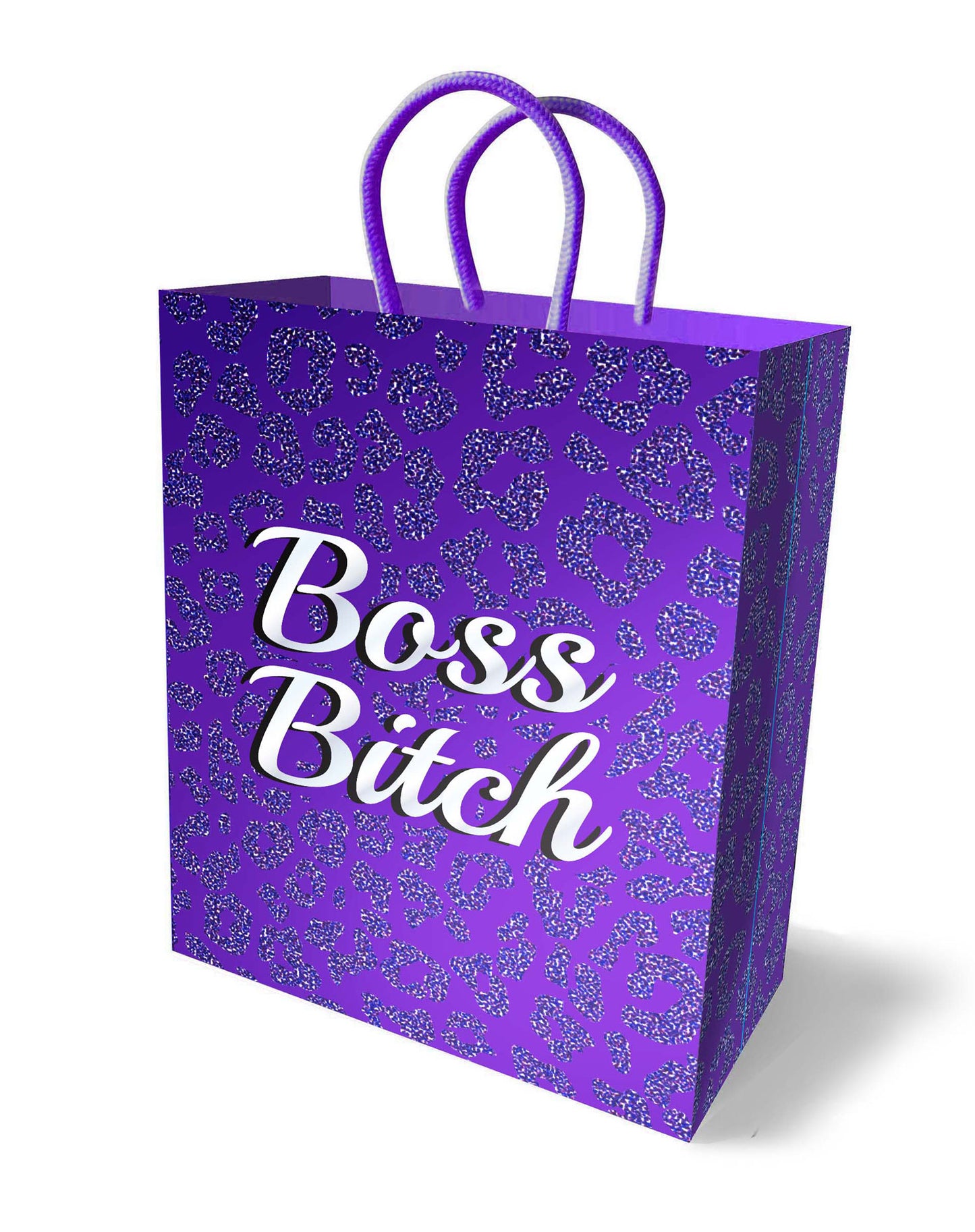 Little Genie Boss Bitch Gift Bag – Purple – 10-inch Sturdy Card Stock