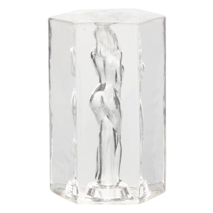 CalExotics Girls Girls Girls Crystal Masturbator – Clear – Soft and Stretchy