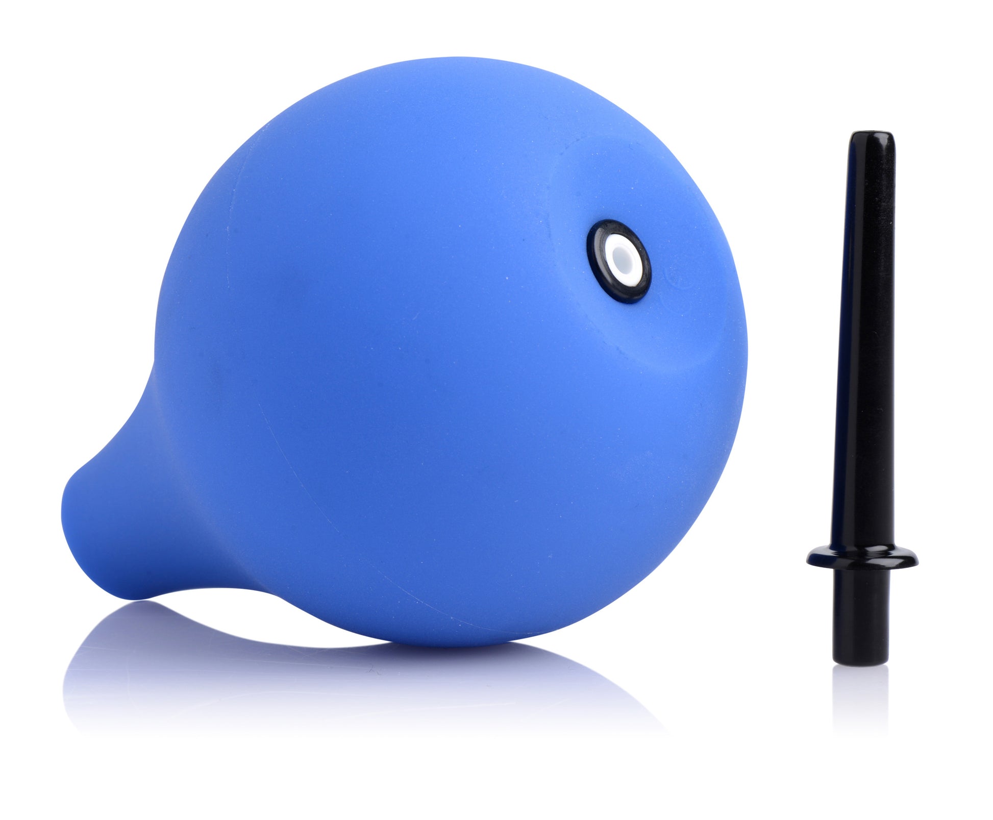 XR Brands Premium One-Way Valve Anal Douche – Blue