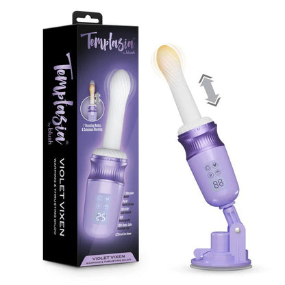 Temptasia Violet Vixen Thrusting and Vibrating Device - Purple