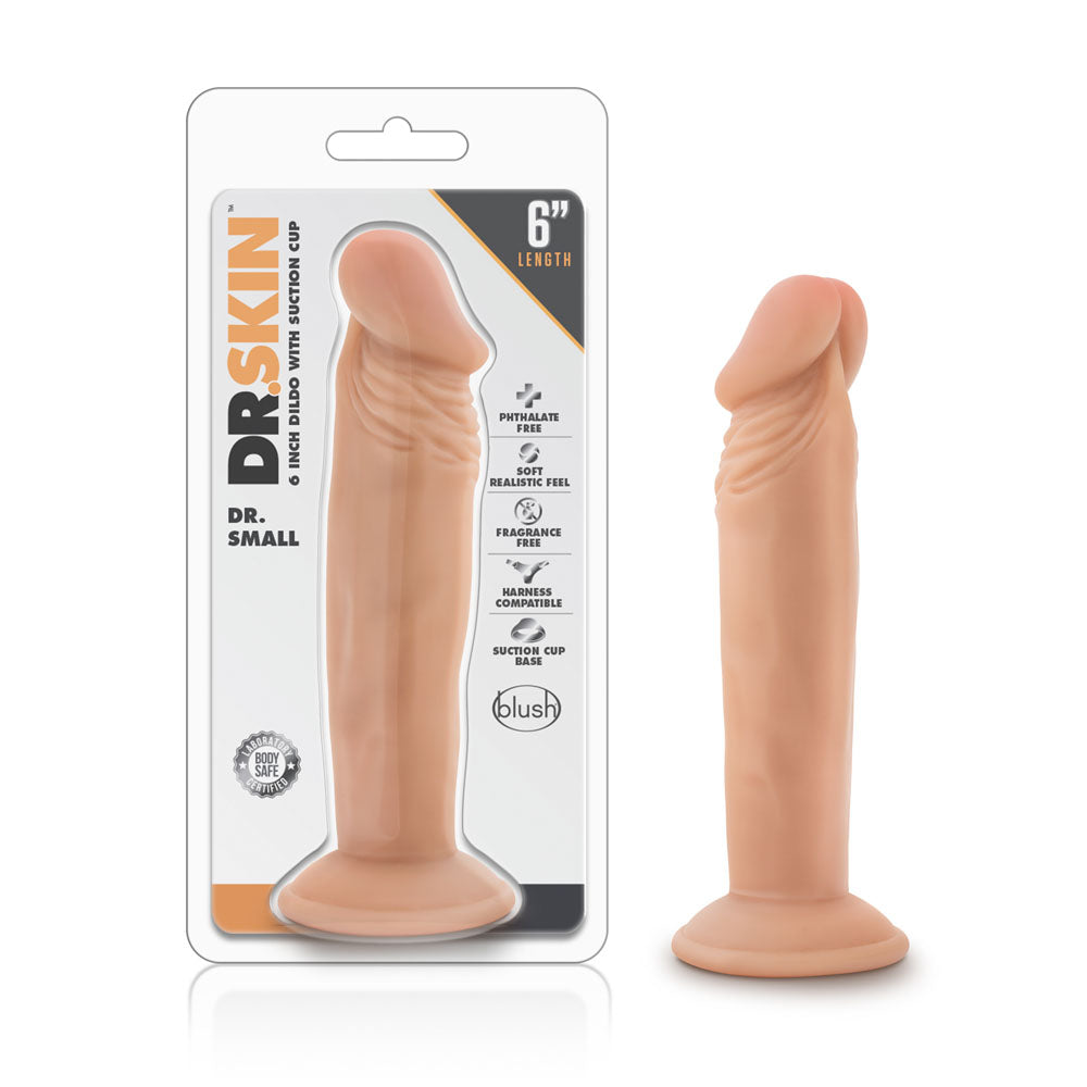 Dr. Skin Dr. Small 6 Inch Dildo with Suction Cup – Vanilla