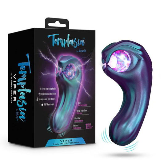 Blush Temptasia Viper Dual-Ended Vibrator with 10 Vibration Modes – Multi Color