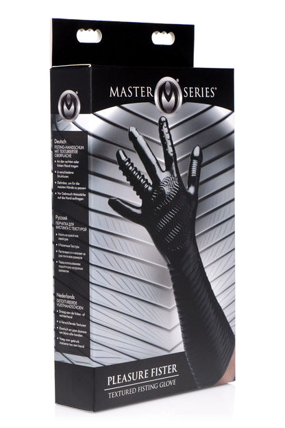 XR Brands Pleasure Fister Textured Fisting Glove – Black
