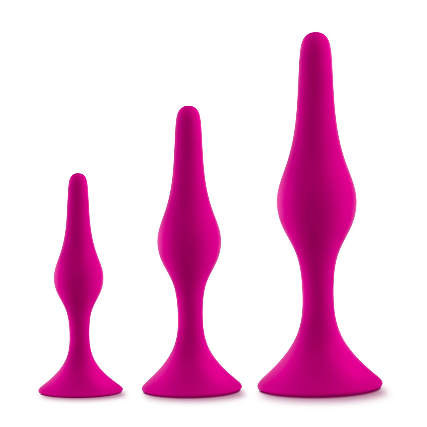 Blush Luxe Beginner Plug Kit – Pink – Three Graduated Sizes