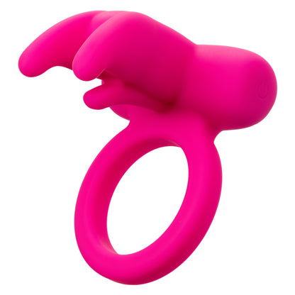 CalExotics Silicone Rechargeable Triple Clit Flicker – Pink – Multi-Function Vibrating Couples Enhancer