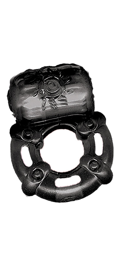 Macho Stallions Pulsating Erection Keeper - Multi-Function Silicone Device - Black