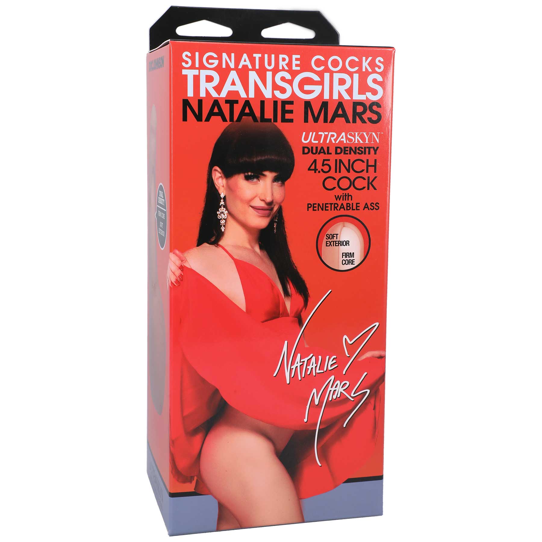 Doc Johnson Natalie Mars Signature Cock with Penetrable Ass - Realistic - Vanilla