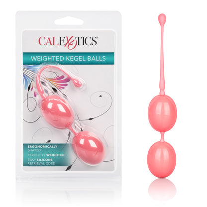 CalExotics Weighted Kegel Balls - Pink - Ergonomic Design for Comfortable Use