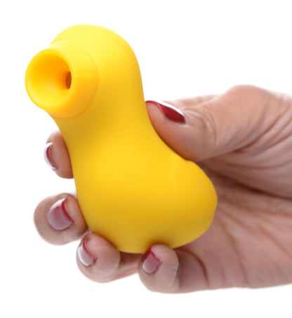 Sucky Ducky Silicone Clitoral Stimulator - Yellow - Multi-Speed and Waterproof