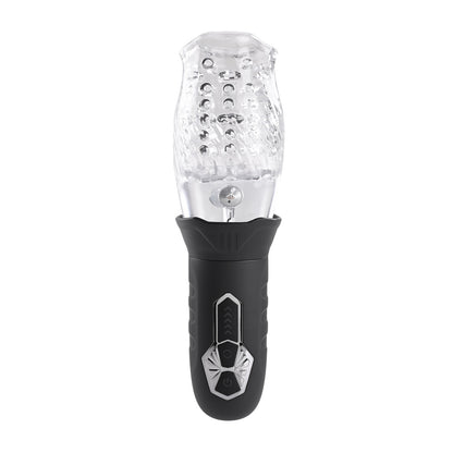 Evolved Novelties Cyclone Rechargeable Spinning Stroker – Clear/Black