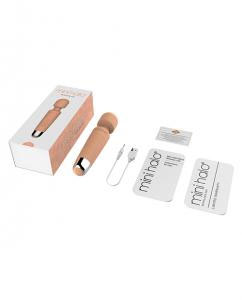 Viben Mini Halo Peach Fuzz Wand Massager – Rechargeable, 20 Vibration Patterns, Water Resistant