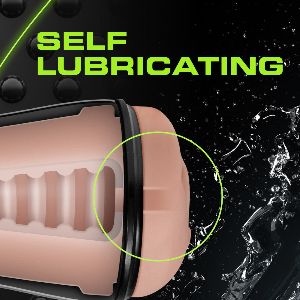 M for Men Soft & Wet Self Lubricating Stroker Cup - Beige