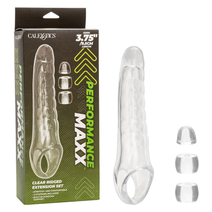CalExotics Performance Maxx Clear Extension Kit – Clear, 3.75" Head, Body-Safe Material