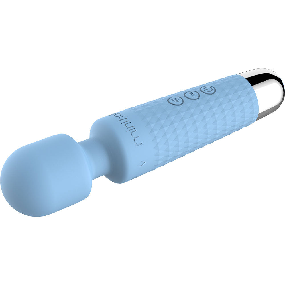 Viben Mini Halo Vibrator – Powerful Multi-Function Massager in Powder Blue