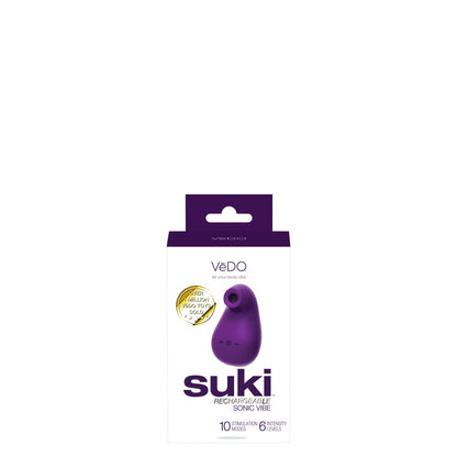 Suki Rechargeable Sonic Vibe - Multi-Function Deep Purple Vibrator