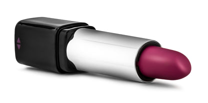 Blush Lipstick Vibe Portable Vibrating Massager - Black