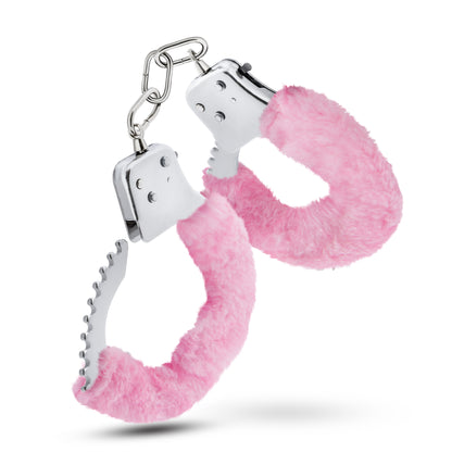 Temptasia Cuffs - Adjustable Pink Stainless Steel Cuffs with Safety Release