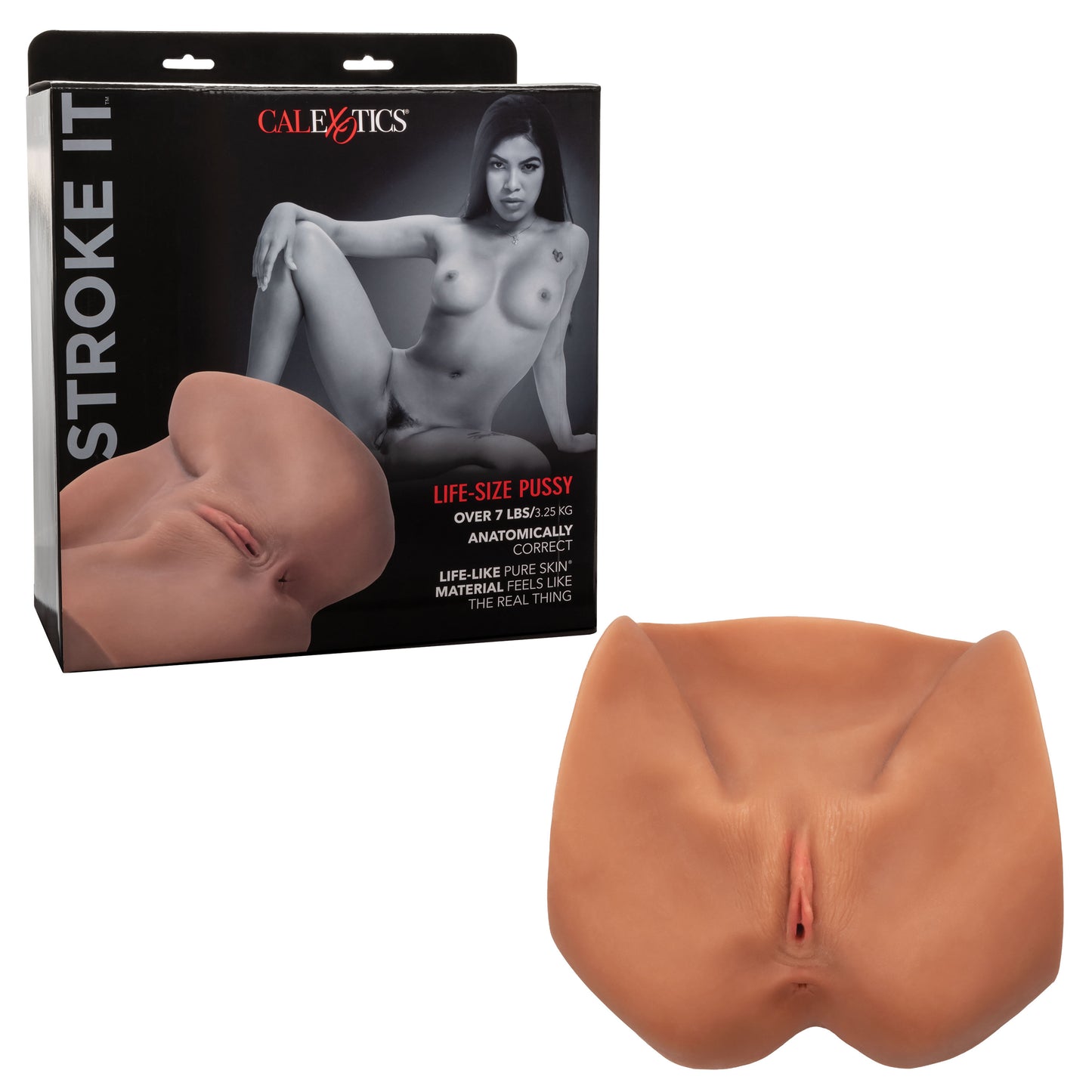 CalExotics Stroke It Life-Size Pussy Stroker - Brown