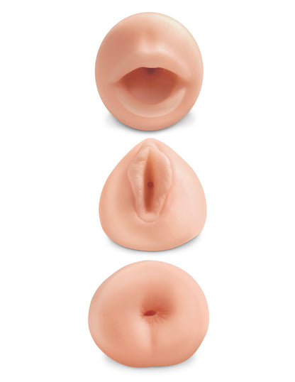 Pipedream PDX All 3 Hole Stroker Kit – Beige