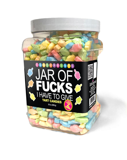 Little Genie Jar of Fucks I Have to Give – 2lb Tart Candy
