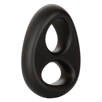 CalExotics Ultra-Soft Dual Ring – Black – Erection Support and Stamina Enhancer