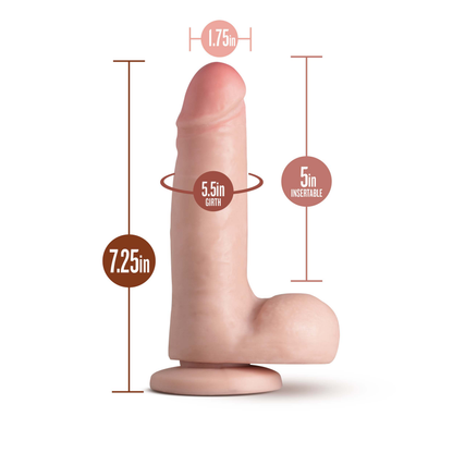 Blush Coverboy The K Pop Star Realistic Dildo with Suction Cup Base – Vanilla