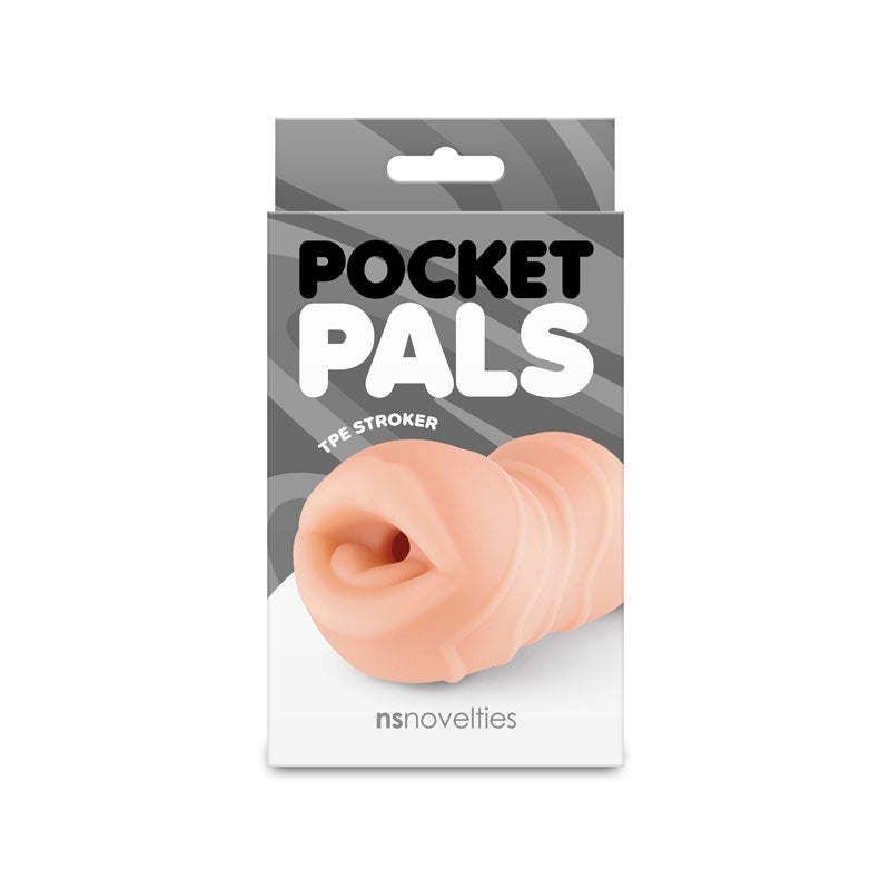 NS Novelties Pocket Pals Mouth Stroker - Realistic Tan