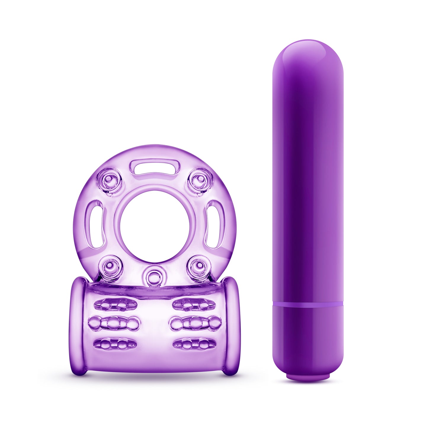 Blush Couples Play Vibrating Cock Ring – Purple