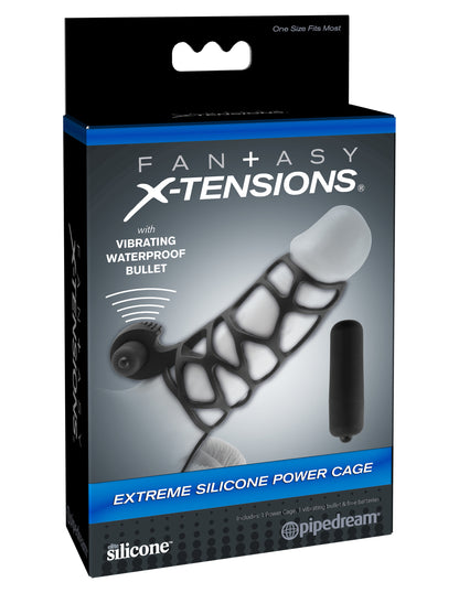 Pipedream Fantasy X-Tensions Extreme Silicone Power Cage - Black